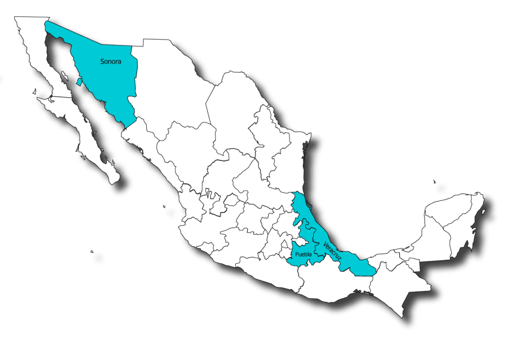 mapa de mexico proyectos cala